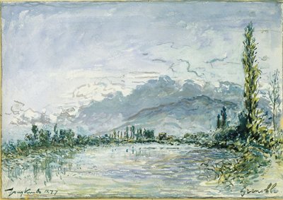The River Isere at Grenoble by Johan Barthold Jongkind